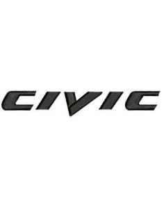  CIVIC-2 logo 10 cm. Embroidery design