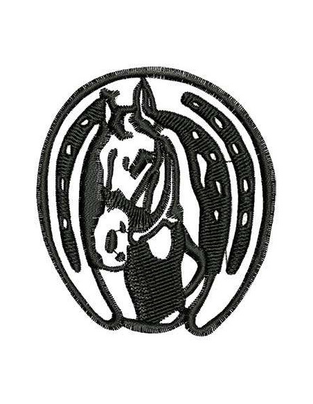 Horseshoe horse 7cm.