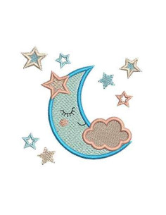 Embroidery Design Moon sweet  embroidery design