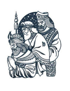 The three wise Kings Embroidery design