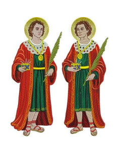 Saints Cosmas and Damian  beauty embroidery design