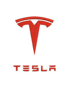 Tesla 9cm. Embroidery design