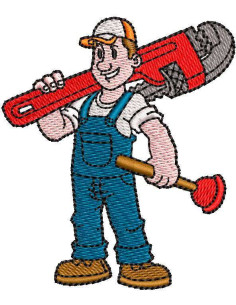 Plumber Embroidery design 