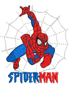 Spiderman Embroidery design 