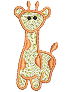 Baby giraffe Embroidery design 