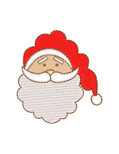 Santa Claus face Embroidery design 