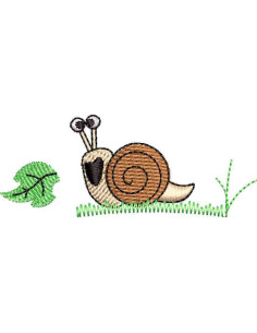 Snail Embroidery design 