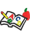 Book for school Embroidery design 