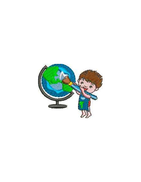 World map boy