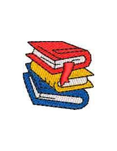 Books for school Embroidery design 