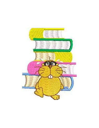 Little beaver with books