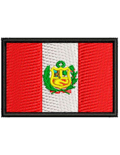 Flag Peru Embroidery design 