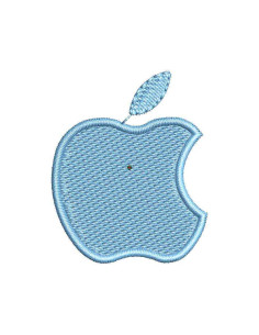 Apple Logo Embroidery design 