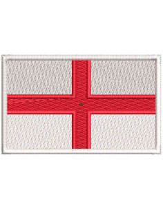 England Flag 3.1 inch. Embroidery design 