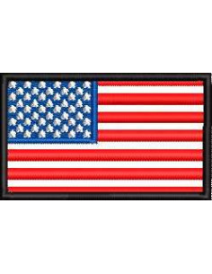  Bandera USA 6.5cm. Matrices Picajes para bordados