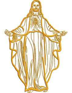 Jesus Outline Embroidery design 2