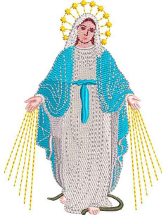 Our Lady of Graces Embroidery design 