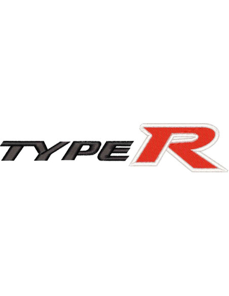 Type R emblem 12 cm.