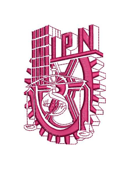 IPN - National Polytechnic Institute 1 color 10.5cm.