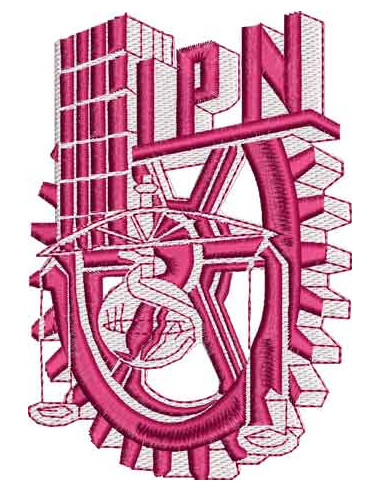 IPN - National Polytechnic Institute 2 colors 12 cm.