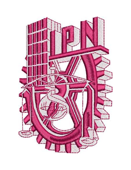 IPN - National Polytechnic Institute 2 colors 12 cm.