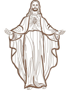 Jesus Outline Embroidery design