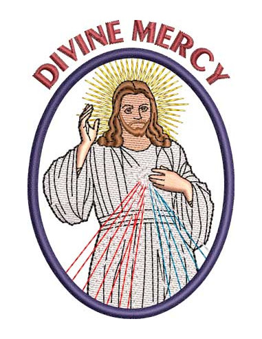 Jesus Divine Mercy (English) 9cm.