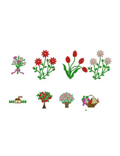 free flowers Embroidery design  2