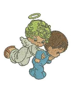 Guardian Angel design embroidery