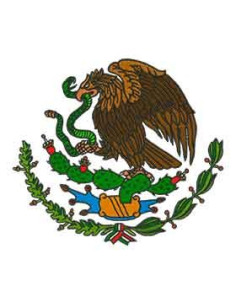 Mexico national shield design embroidery Machine