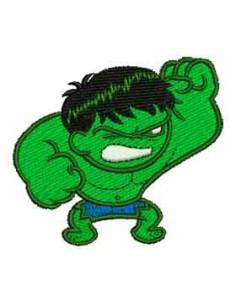 Embroidery Design Hulk mini embroidery