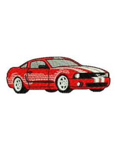 Mustang red car 