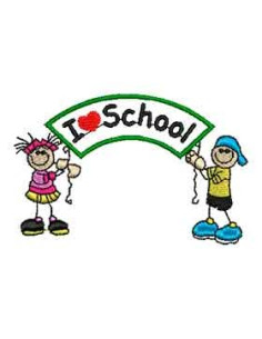 School Embroidery design 