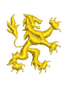  Embroidery  yellow lion design polo shirts