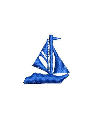 Blue sailboat 