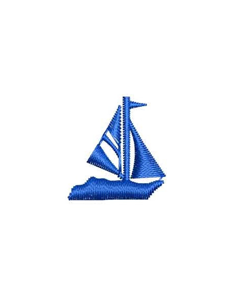 Blue sailboat 