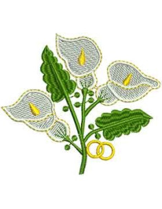 Wedding flowers Embroidery design 