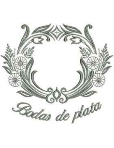 Silver Weddings Embroidery design 