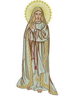 Our Lady of Fatima Embroidery design 