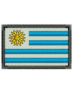 Uruguay flag embroidery design