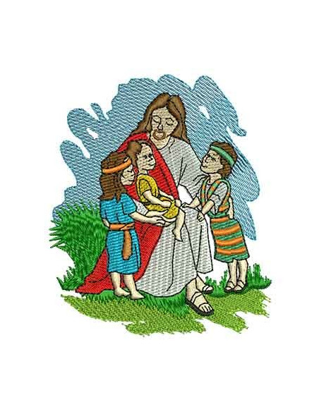 Jesus with children 