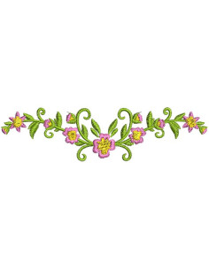 flower embroidery pattern