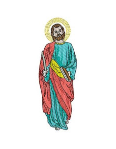 Saint Bartholomew Embroidery design 