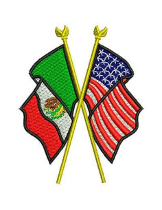 MexUsa 6.5cm Embroidery design