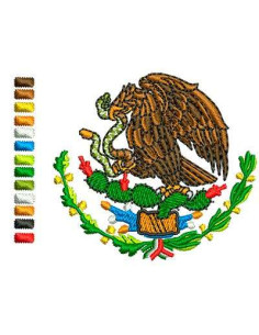 Aguila escudo Mexico a colores 5 cm Matrices