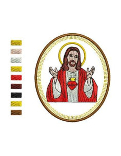 Sacred Heart 2 Embroidery design 