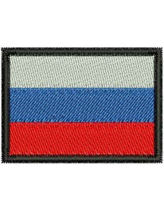 Flag of Russia Embroidery design 