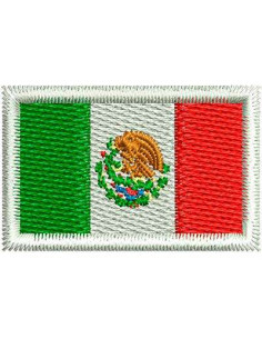 Mexico Flag 3cm Embroidery design 