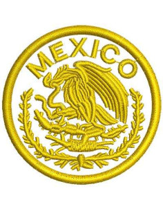  Circulo Escudo México 6 cm. Matrices Picajes