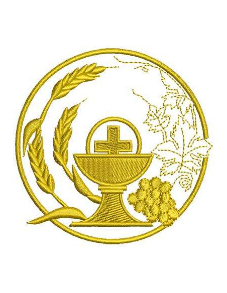 Chalice and Grapes outline